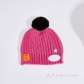 Jacquard chapéu de gorro de malha para bebê